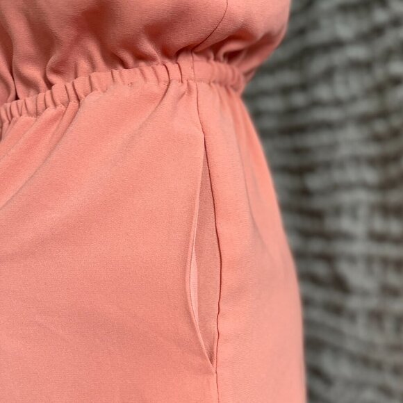 Aritzia Wilfred Melodie Romper Orange Size Medium - Picture 9 of 16